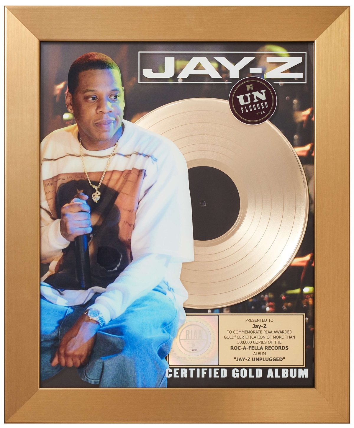 JAY-Z: UNPLUGGED PLAQUE - The Book of HOV