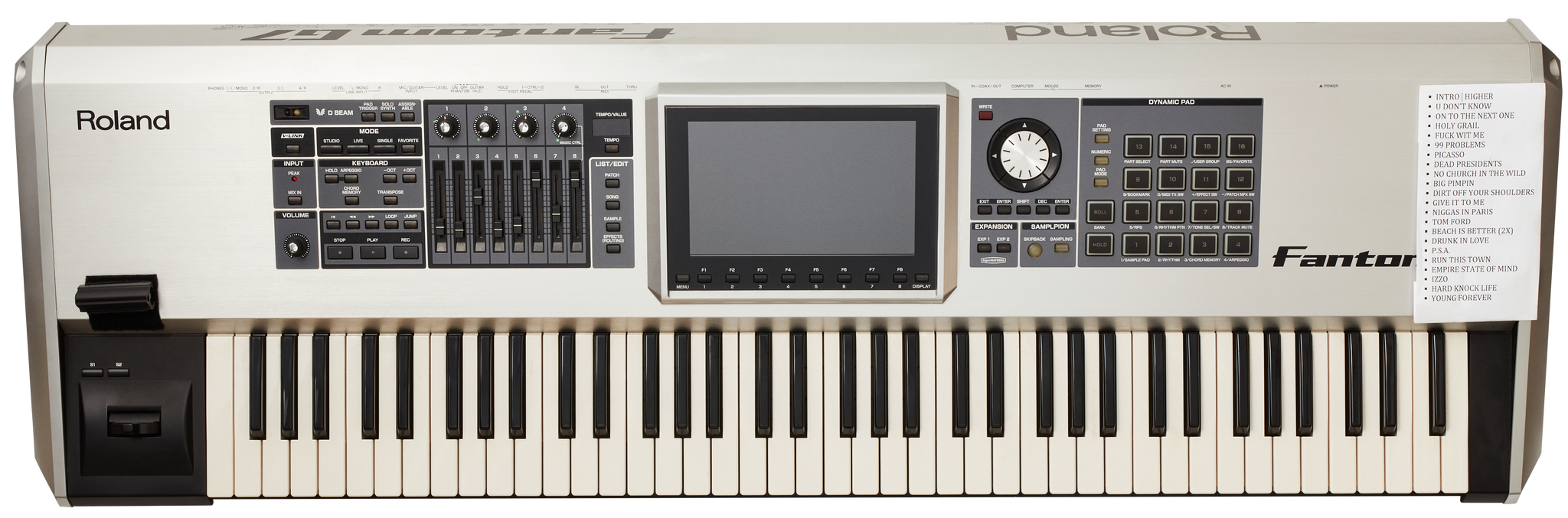 JAY-Z'S SL US KEYBOARD G7 FANTOM - The Book of HOV